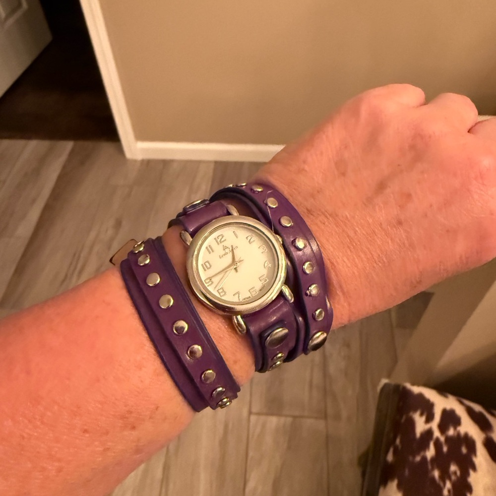 Leather wrap around watch-Louis Arden